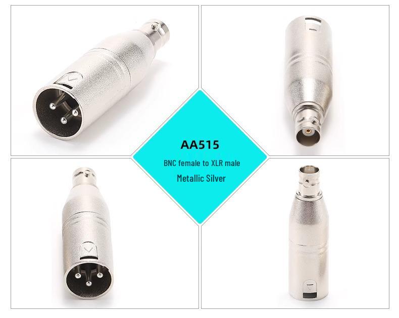 Q9 Female To XLR Male/Female 3-Pin Audio Adapter, Cannon To BNC Female SDI Converter.