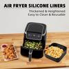 Silicone Air Fryer Liners 22.5cm Non-Stick Basket Reusable for Ninja AF181 AF180 AF141 AF140 Compatible with 5-8QT Air Fryers