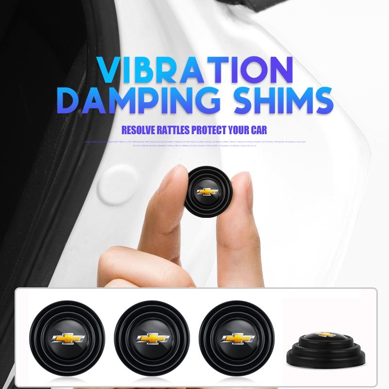 Car Door Mute Sound Insulation Shock Sticker Buffer Absorber Gasket For Chevrolet Equinox Trailblazer Bolt Spark Tahoe Z71 Aveo