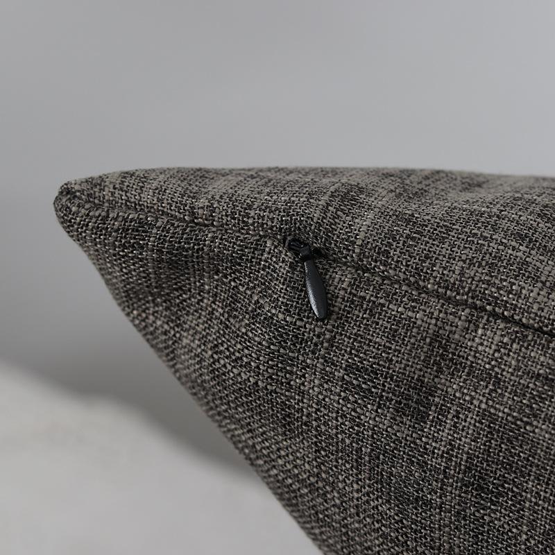 Pevná povlak na polštář z lnu a bavlny Jednoduchý povlak na polštář Severský Boho dekor Accentuální povlak na polštář na pohovku 45x45 cm 2 ks