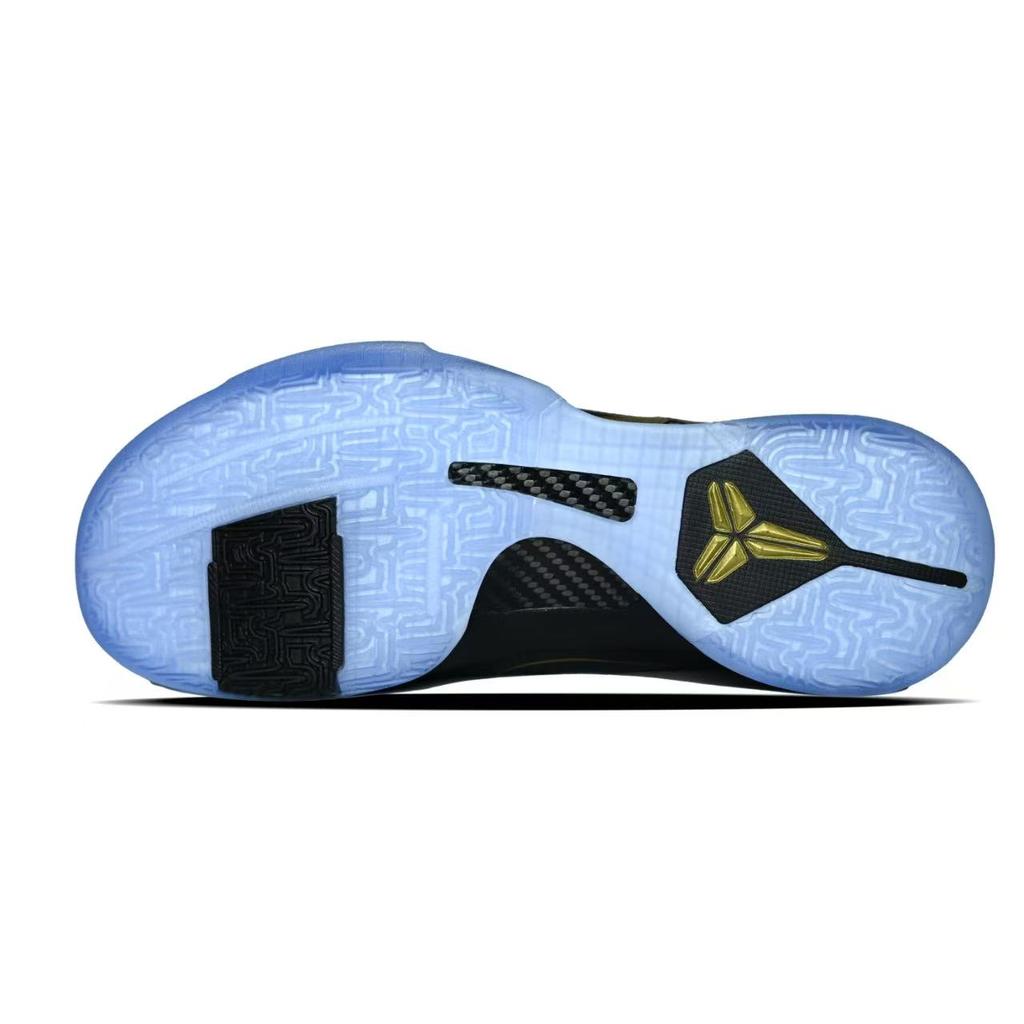Nike Zoom Kobe 5 Slip Resistant Abrasion Resistant Low Top Basketball Shoes Men's Black IB4481-500(team741-)