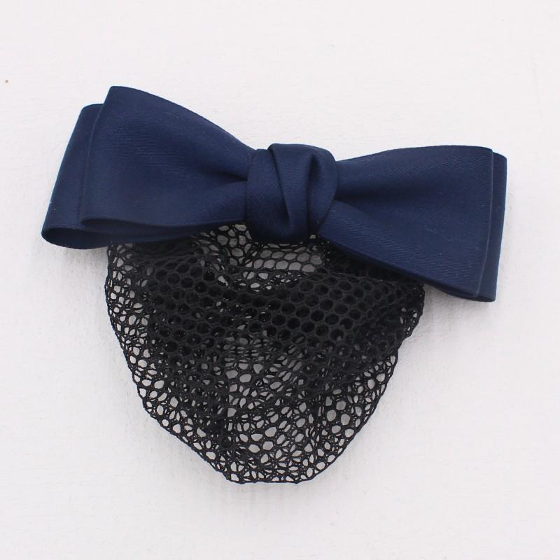 Starry Cat Fine Mesh Bow Hair Clip and Flower Net Cap - Women s Professional Hair Accessory HF312
