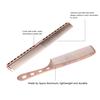 2Pcs Salon Hair Comb with Scale Professional Barber Hairdressing Steel Space Aluminum Metal Hair Cutting Comb