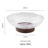 Abay High-footed Galaxy Plastic Fruit Salad Bowl