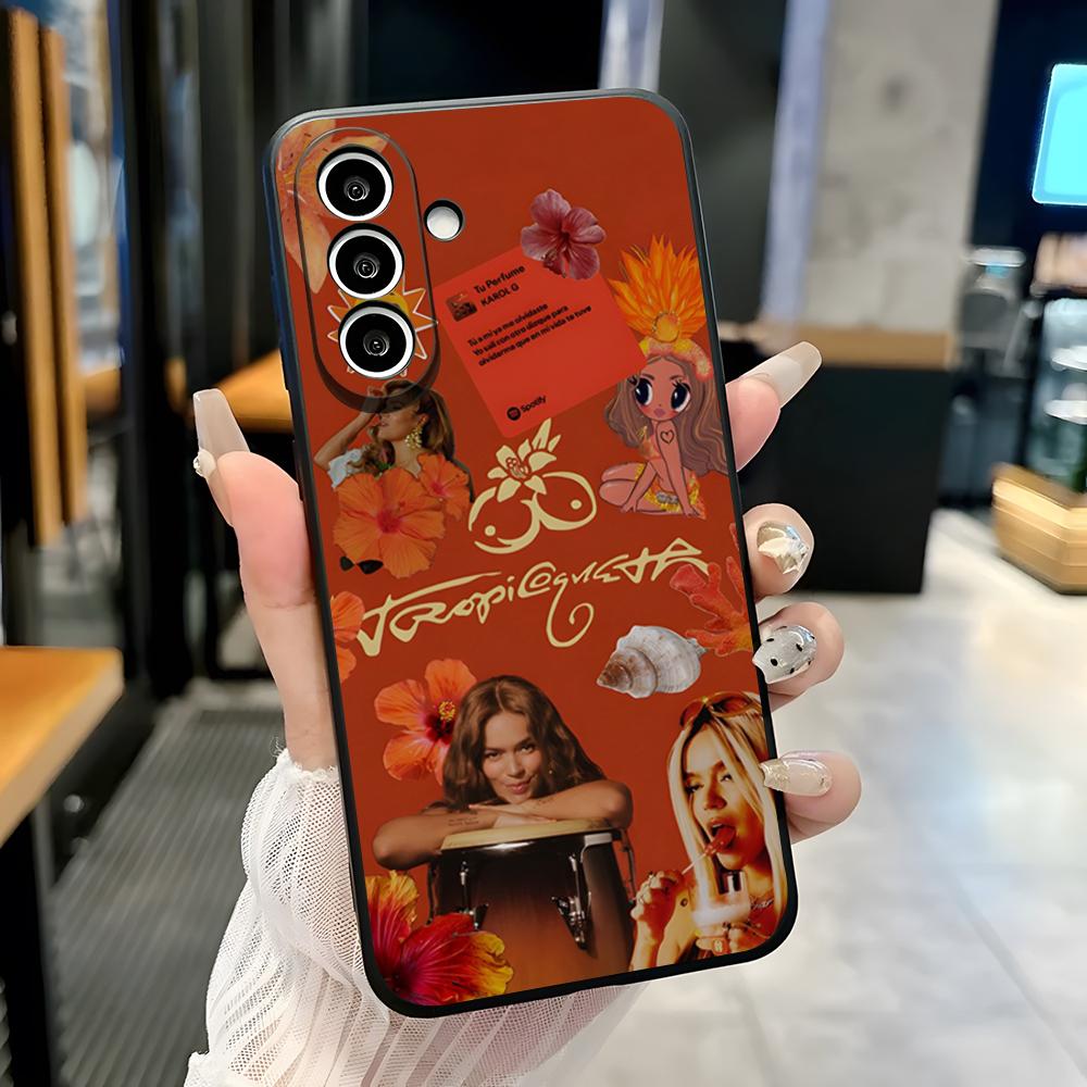 

Singer K-Karol G Phone Case For Samsung A25 A13 A33 5G A54 A36 A35 A56 A52 A14 Shockproof Soft Cover Samsung A56
