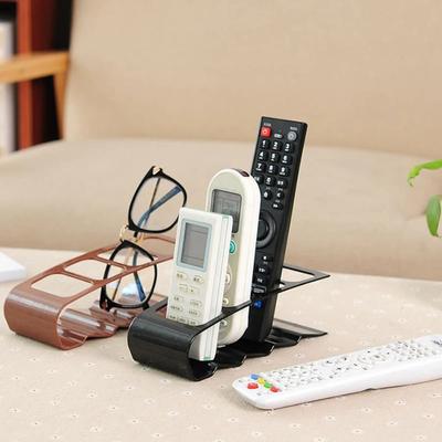 4 Grids Remote Control Organizer Frame Storage Rack Mobile Phone Holder Stand Plastic Case Shelf