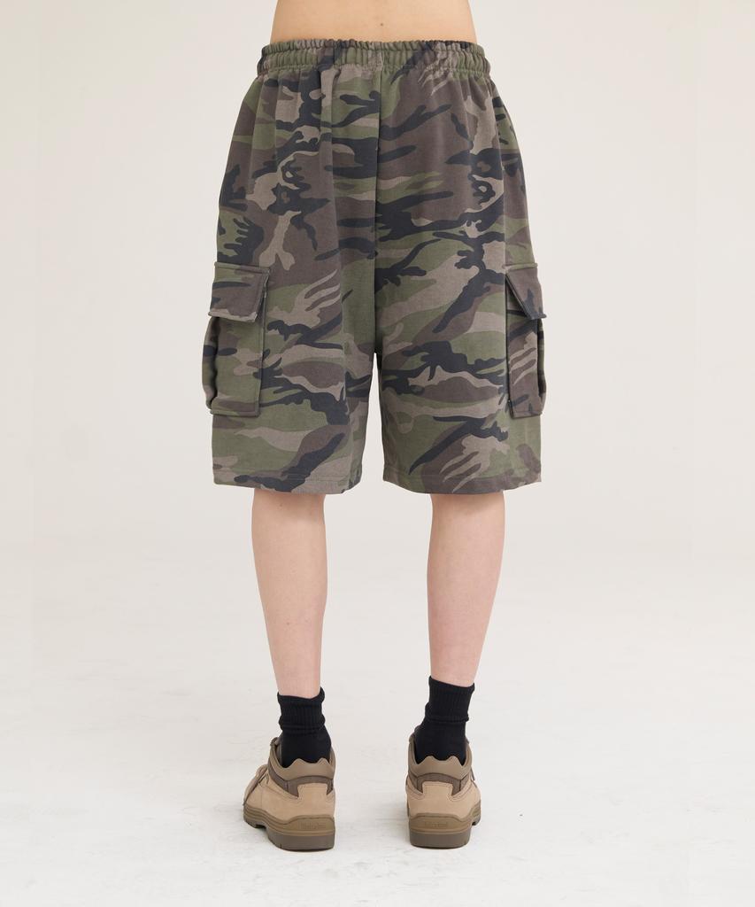 Akesi Soldiers Cargo Sweat Shorts_Khaki