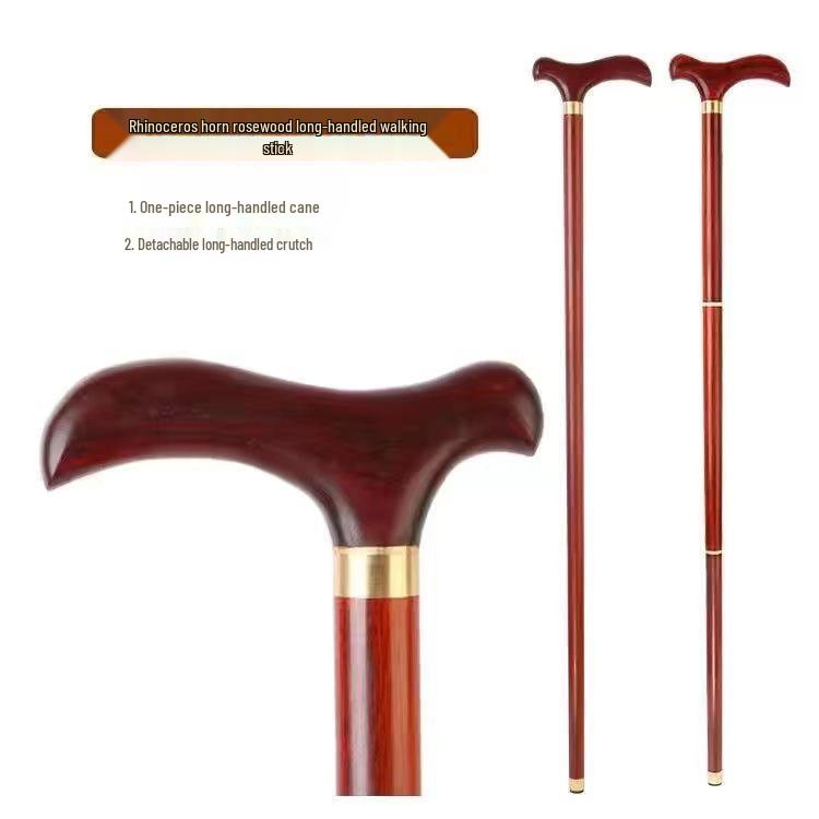 

Трость из розового дерева для джентльмена с нескользящей рукояткой - Легкая походная палка Approximately 85 cm (subject to actual)