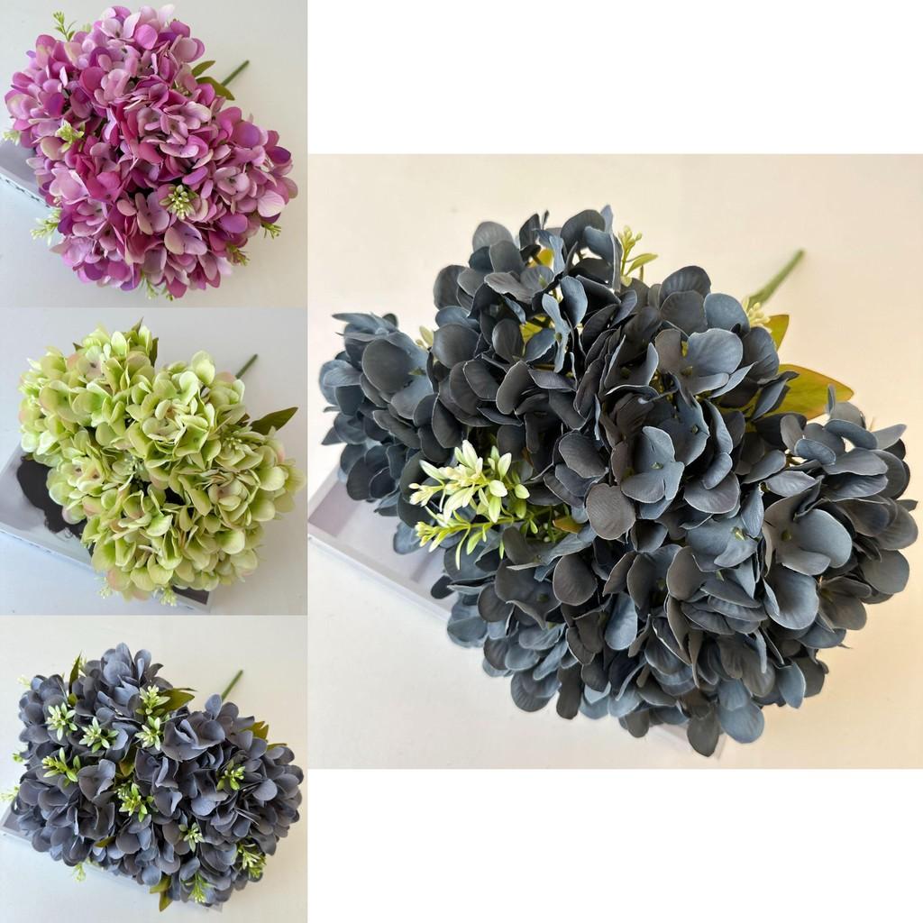 Realistic Hydrangea Silk Flower Centerpiece For Wedding Events Home Decor