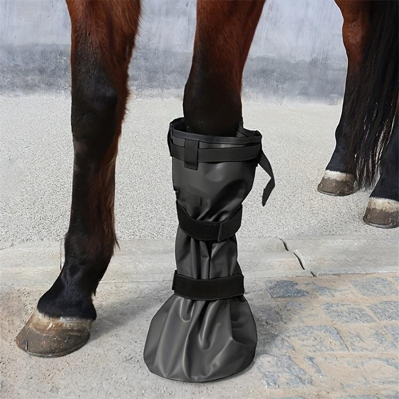 

Equine Hoof Treatment Soaking Kit with Boot & Bucket, Focuses on White Line Disease & Thrush, Features Sturdy & Durable Design 20.32x50.8cm чорний