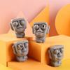 1Pcs Stone Man Releases Stress Toy Slowly Rebounds Soft Moai Statue Squeeze Eyes Interested Expression Relaxes Stress Kids Gift