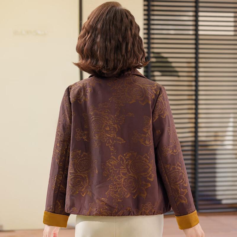 Yuzhaolin Women's Elegant Retro Plus Size Jacket