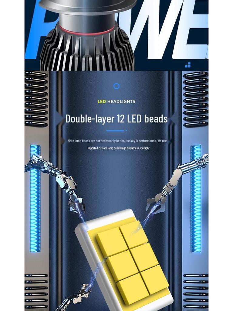 High Power LED Car Headlight Bulb: H4, H7, H11, H1, 9005, H18, H16 Fit for Modification.