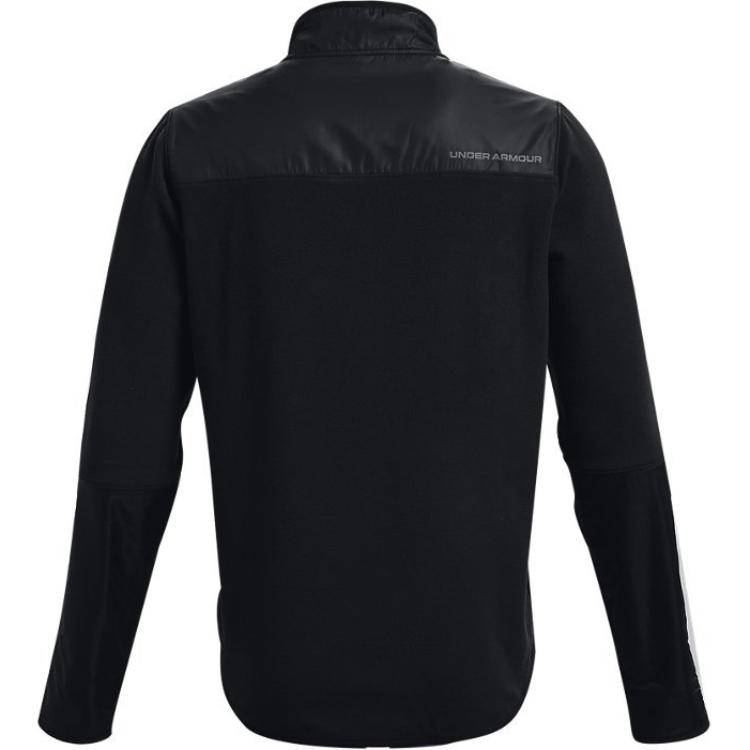 Under Armour Solid Color 1/2 Zip Sports Casual Hoodie Men hoodies Black 1366196-001