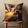 Art Turkish Flag Throw Pillow Case Living Room Sofa Cushion Cover For Home Bedroom Decoration And Protector