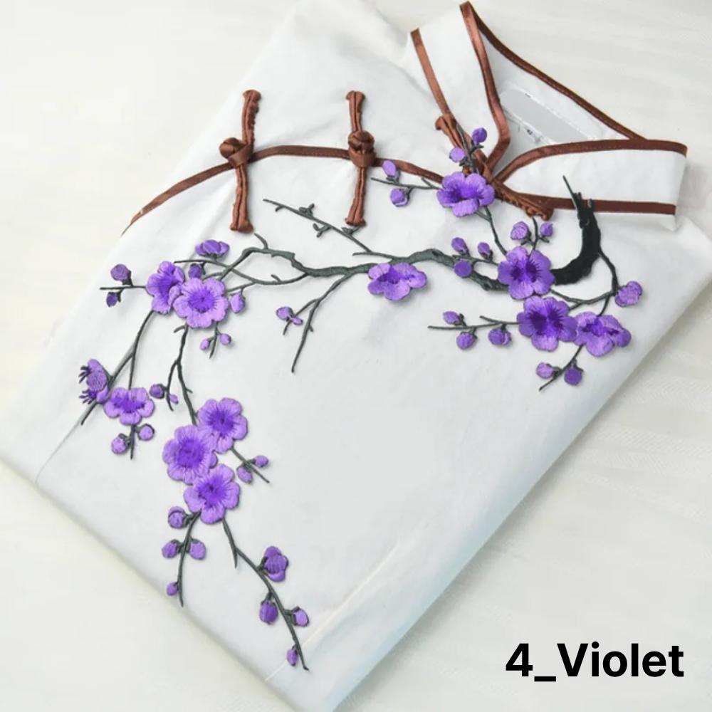 Výšivka/Znak s korejskou sérií Velká švestka