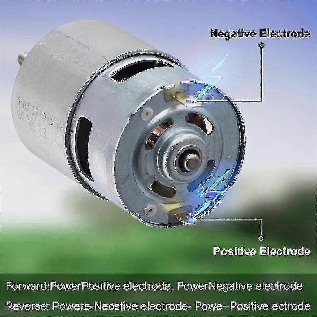 755 DC Motor for Weed Trimmer 21V Grass Cutter Motor with Long Shaft for Efficient Weed Cutting and Js Less