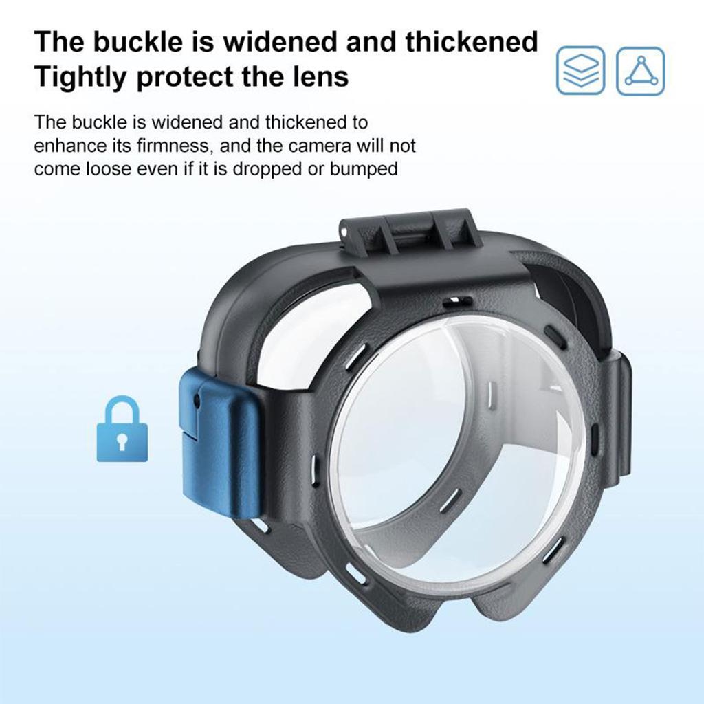 Lens Guard Cap Fits for Insta360 X5 Action Anti Scratch Tempered Glass Camera Lens Protector