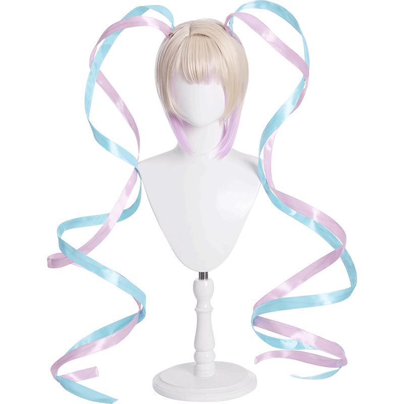 Spel NEEDY GIRL OVERDOSE KAngel Cosplay Kostuum Volledige Set Kleding Zeemanspak Jk Uniform Laser Kleur Rokken Lint Pruik † XXXL