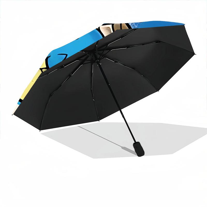 1pc Squirtle Pokémon Automatic Folding Umbrella, Automatic Folding Umbrella with 8 Ribs, Convenient for Outdoor Use  038