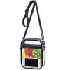 Women Clear Shoulder Bag Stadium Approved PVC Concert Transparent Purse Simple Crossbody Bag With Front Pocket Casual Handbag