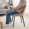 Velvet Dining Room Chair Covers Full Coverage Curved Back Short Back Cover Dust-proof Thickened Seat Cover Office Setting