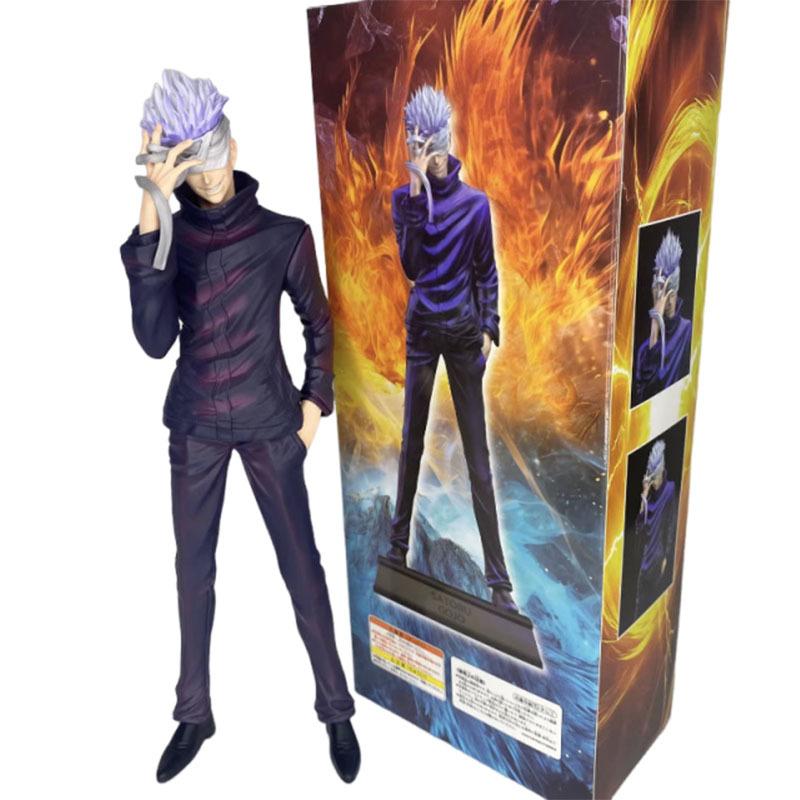 31cm Jujutsu Kaisen Model Anime Gojo Satoru Figuras Manga Figurine PVC Collectible GK Statue Action Figure Doll Peripheral Gift