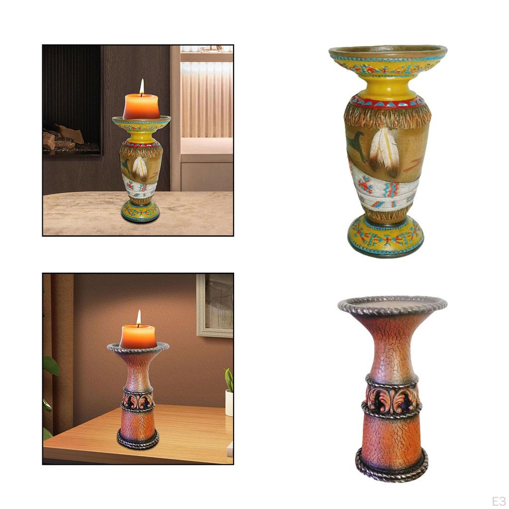 Antike Säule Kerzenhalter Kerzenständer Geschenk Home Dekoration Vintage Tabletop