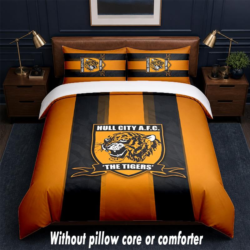 Set Biancheria da Letto Hull FC Design 1 Copripiumino + 2 Federe Morbido Traspirante Biancheria da Letto per la Casa