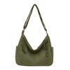 New Corduroy Bag Female Students Class Crossbody Bag Large Capacity Commuter Jane Tote Bag About Shoulder Bag