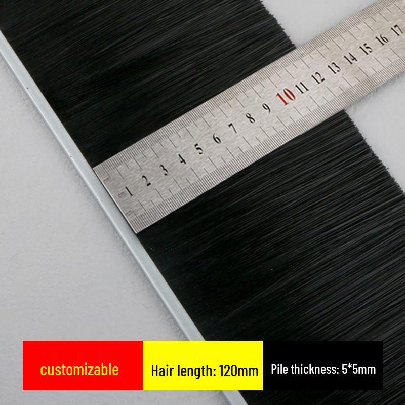 Braune kundenspezifische Nylonborstenbürste für staubdichte Abdichtung und Drehtüren