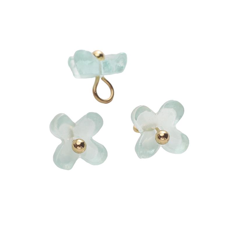 5Pcs Resin Osmanthus Pendant Charms For DIY Handmade Jewelry Making Finding Gifts