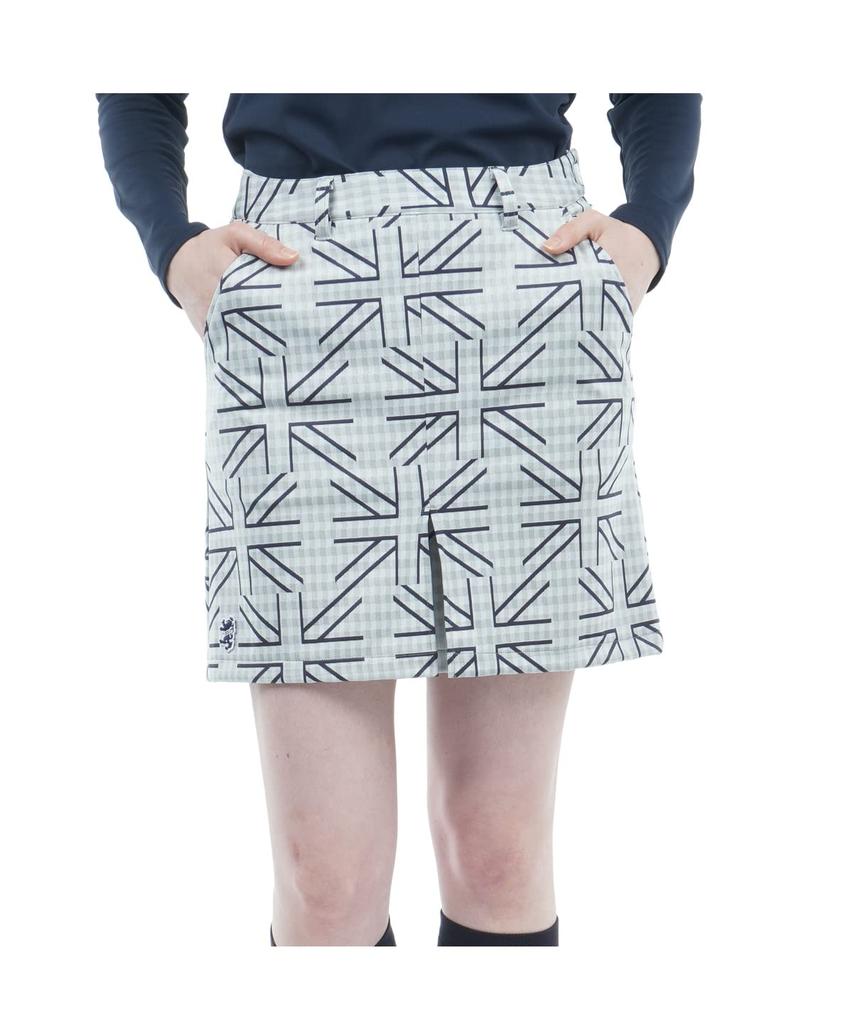 Admiral Golf Women's UJ Check Box Pleated Tennis Skirt, Size ADLA271, 00WHT, Size L