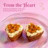 Heart Shaped Mini Cake Pan 12 Cup Nonstick Carbon Steel Bakeware Dishwasher Safe Perfectly Baked Desserts