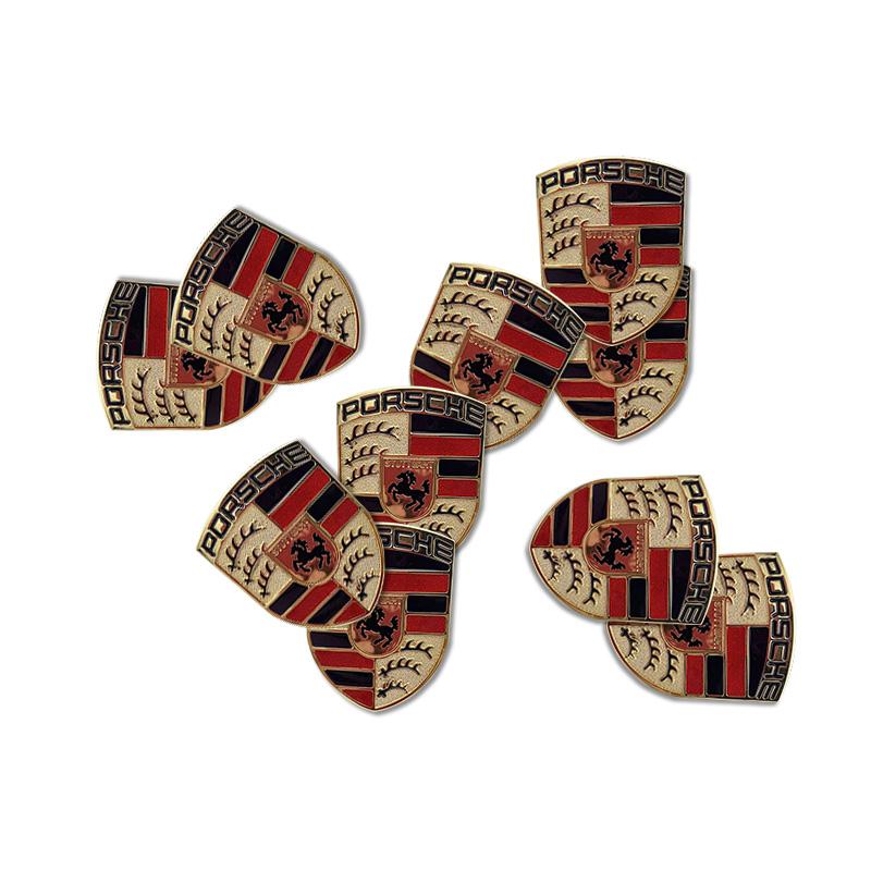 Car Remote Key Sticker Aluminum Emblem Decoration Decal For Porsche Panamera Taycan 911 718 Macan Cayenne Boxster Cayman 918