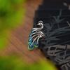 Exaggerated Open Rings Peacock Enamel Retro Ring Personality Women Finger Rings  Girls