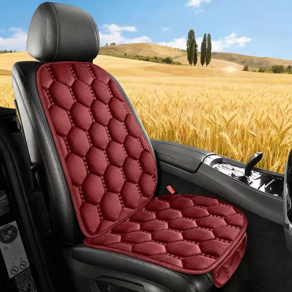 New Winter Universal Round Plush Simple And Atmospheric Multi Piece Car Seat Cover Comfortable, Insulated And Breathable