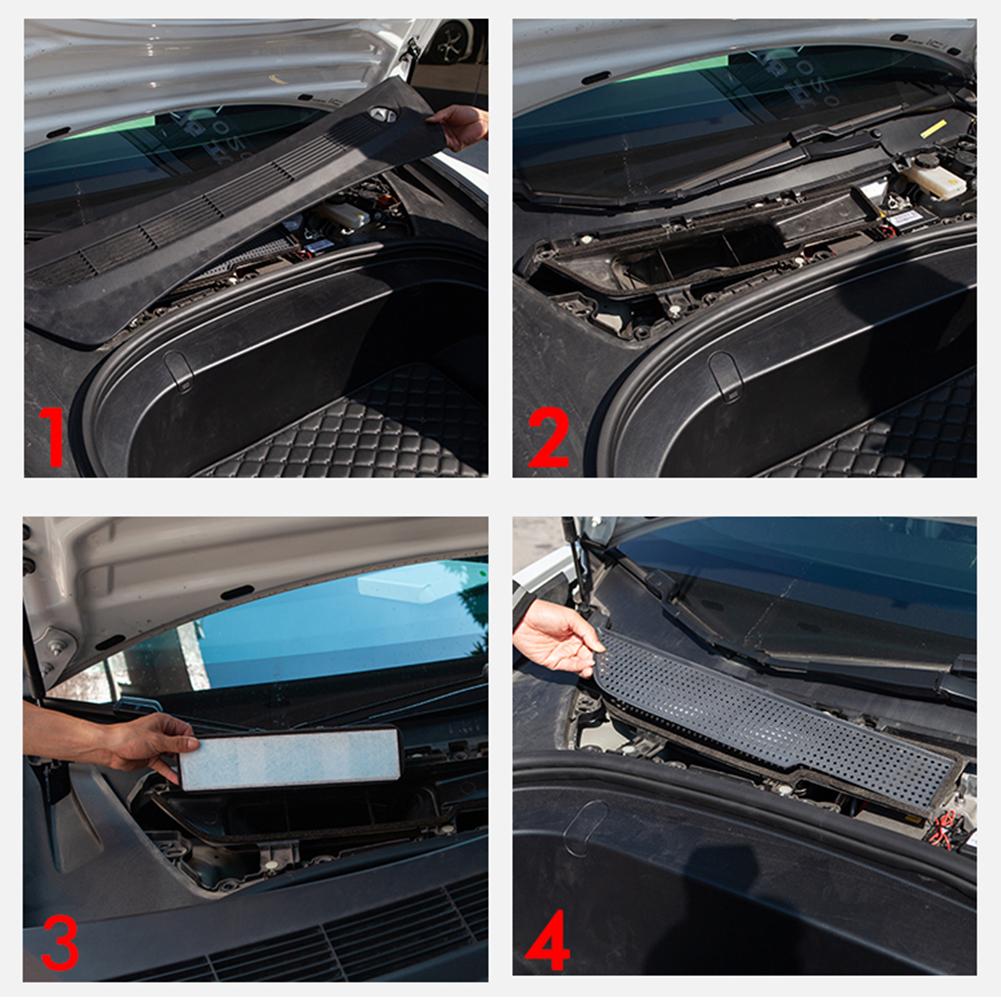 Anti-Blocking Intake Protection Flow Vent Trim Dust Prevention Air Inlet Filter Air Filter Intake for Tesla Model 3 2017-2020