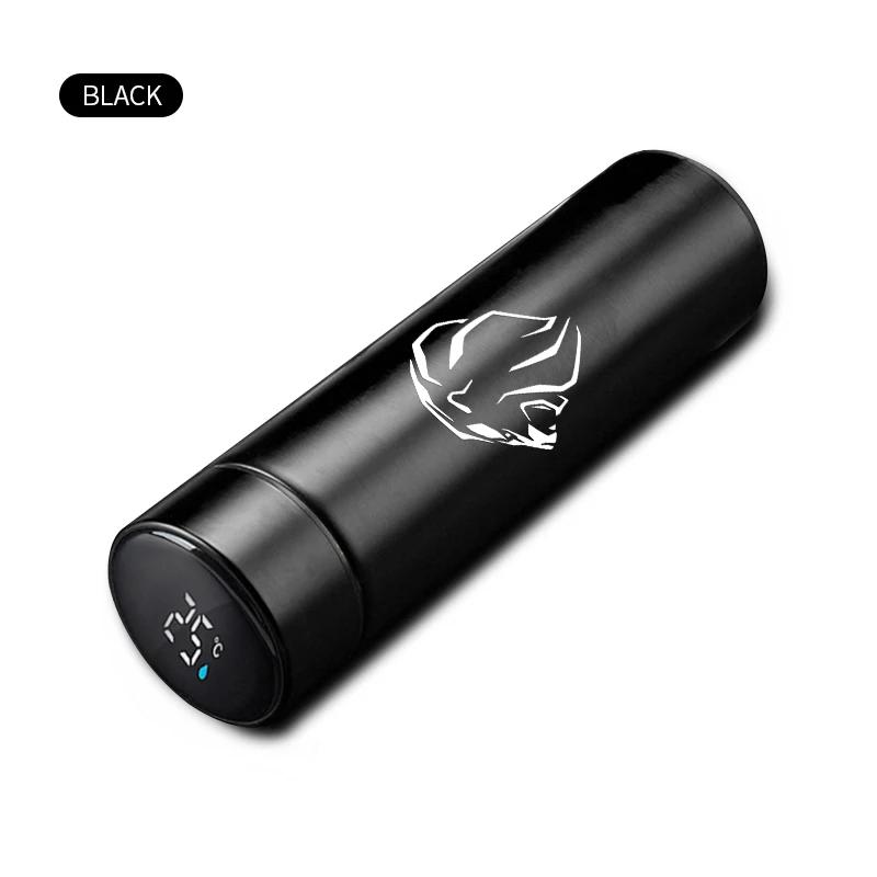 2026 Hot Car Sticker 500ml Portable Car Smart Thermos Bottle Temperature Display Cup For Peugeot 407 508 2008 5008 307 308 3008