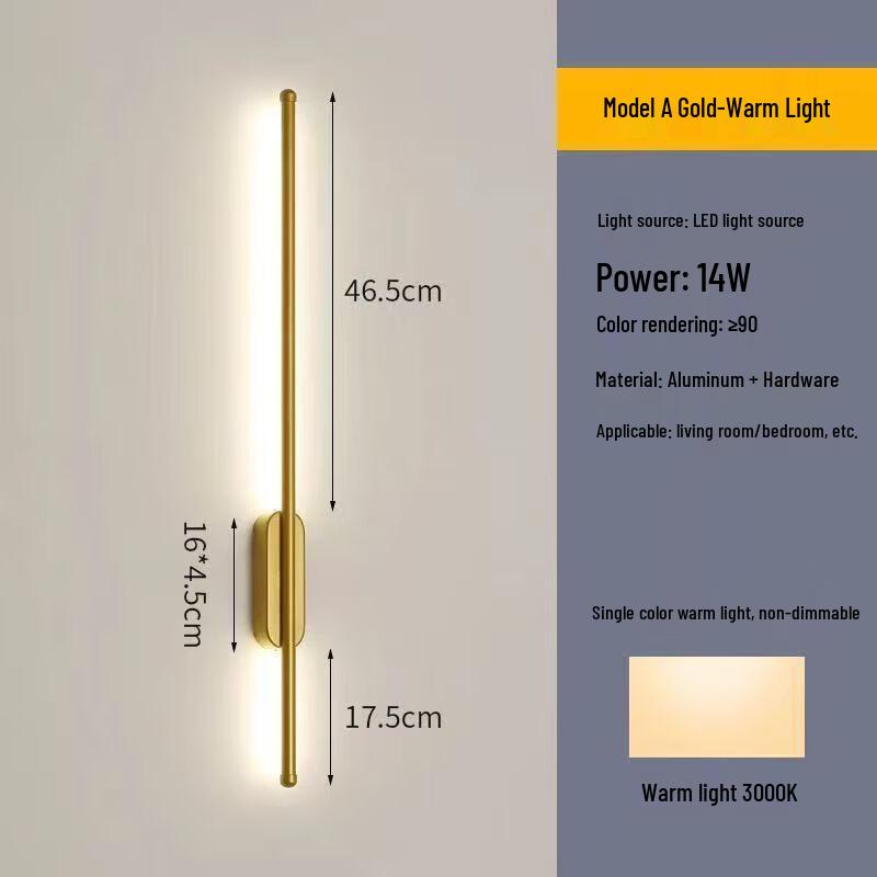 Modern Minimalist Long Strip Wall Lamp