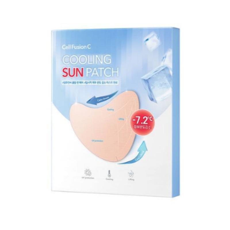 Cell Fusion C Cooling Sun Patch 4 Applications (2 Sheets × 4 Sets)
