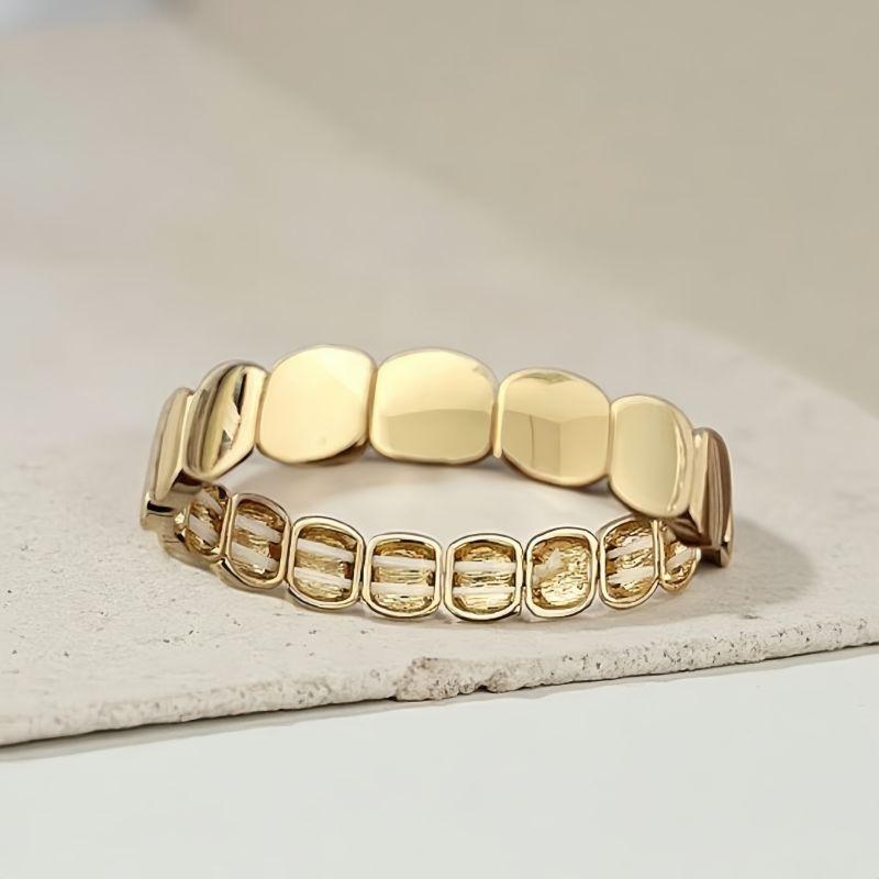 

S45 Циндао Модная бижутерия Трендовая мода Сплав Полированный Минималистичный Металл Повседневный Джокер Аксессуары Браслет Default