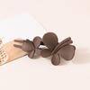 Women Solid Color Strong Grip Hair Clip Exquisite Anti-slip Butterflies Decor Elegant Hairpin Hair Accessories
