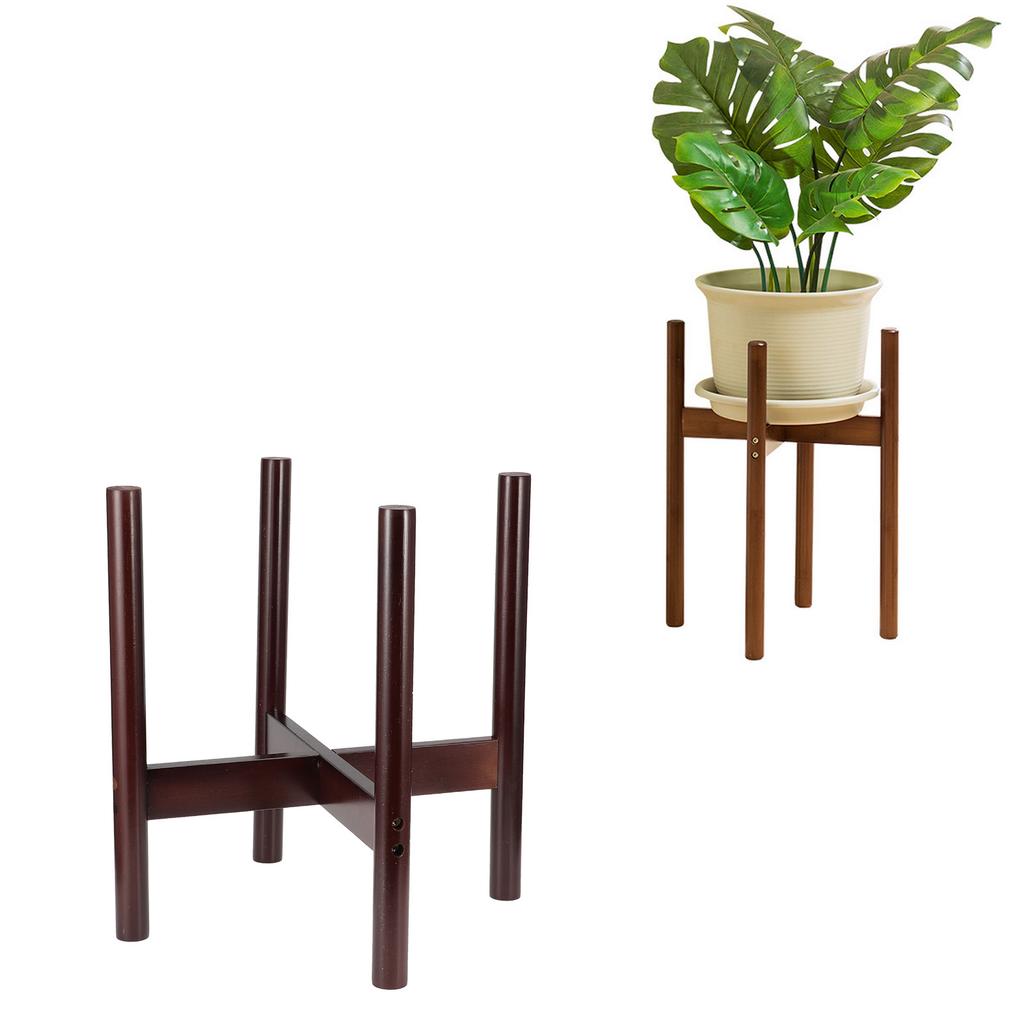 Bamboo Plant Stand Flower Pot Holder Potted Stand Indoor Display Rack Room DecorM