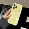 Minimalist Korean Style Large Window Glass Case Compatible with iPhone 16 Pro Max Apple 17 Phone Case 14/15 Full Coverage