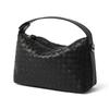 New Niche Fashion Diamond Grid Hand-held Dumpling Bag, Shoulder Bag, Crossbody Bag, Genuine Leather Women's Bag, Woven Bag