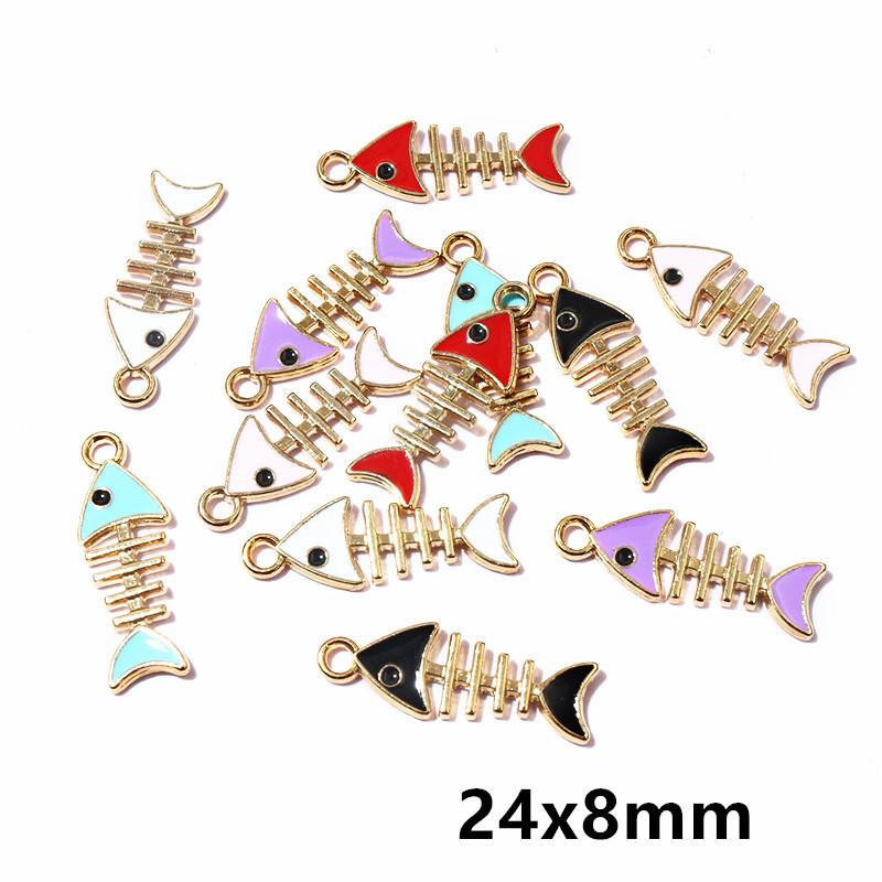 20pcs Random Colors Mix Enamel Bird/Cat/Dog/Bear Cut Animal Charms Pendant Alloy Metal DIY Jewelry Making for Bracelet Necklace