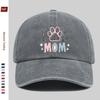 Pc DOG MOM Paw Print Baseball Cap for Women  Men  Adjustable Trucker Hat with Buckle Closure Lightweight Suitable for Outd