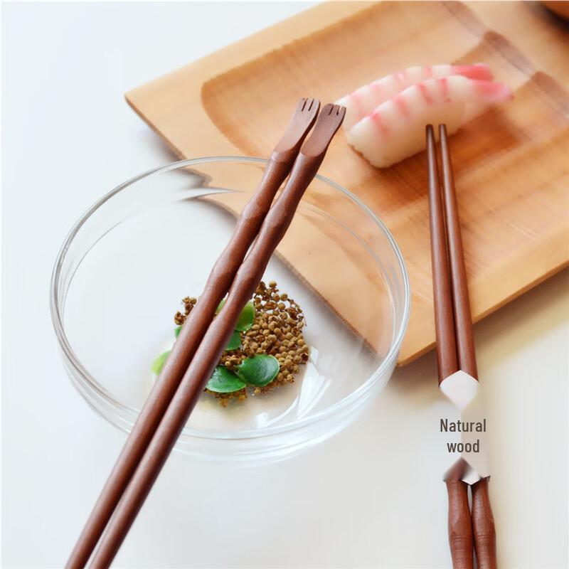 

Creative Tortoise Shell Design Japanese Ironwood Cutlery Set