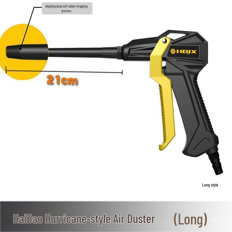 Exquisite Pneumatic Air Gun for Car Wash: Dust & Water Blower with Crevice Cleaning